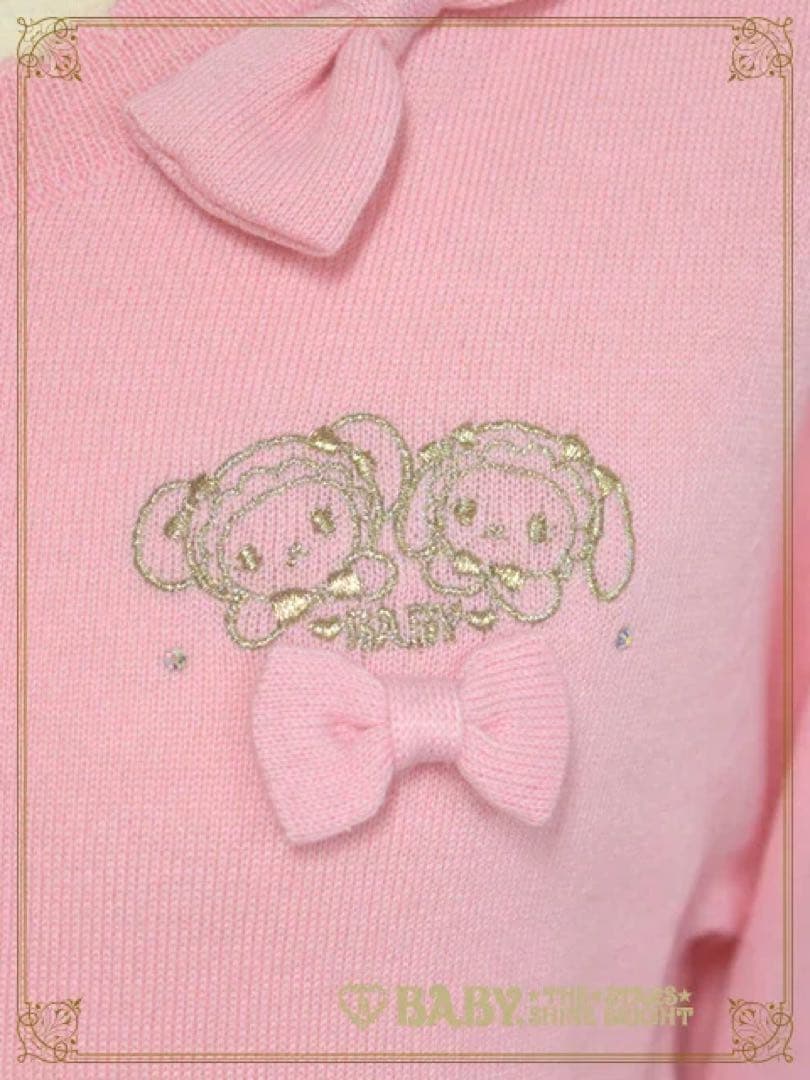 Baby くみゃちゃん刺繍カーディガン オフ白