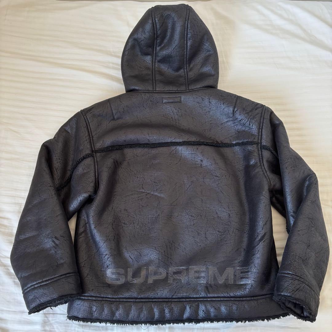 ジャケット・アウター Supreme Faux Shearling Hooded Jacket S
