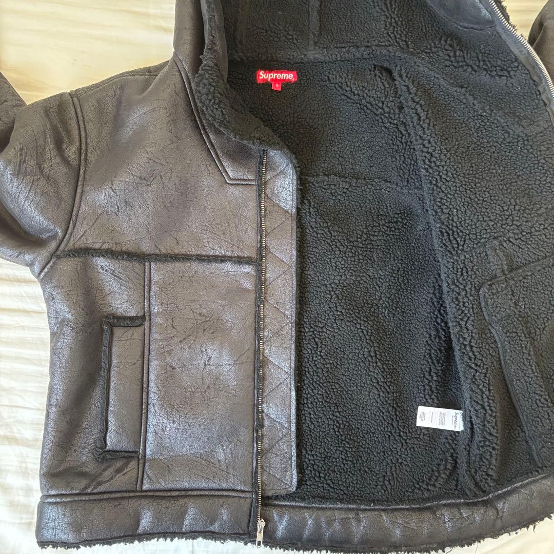 ジャケット・アウター Supreme Faux Shearling Hooded Jacket S