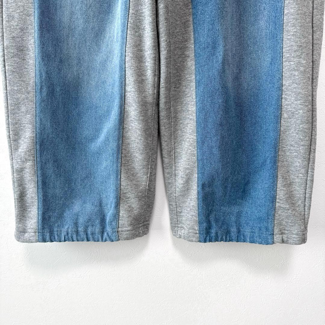 ニコアンド MODE NORM CORE デニムパッチワークパンツ ワイド