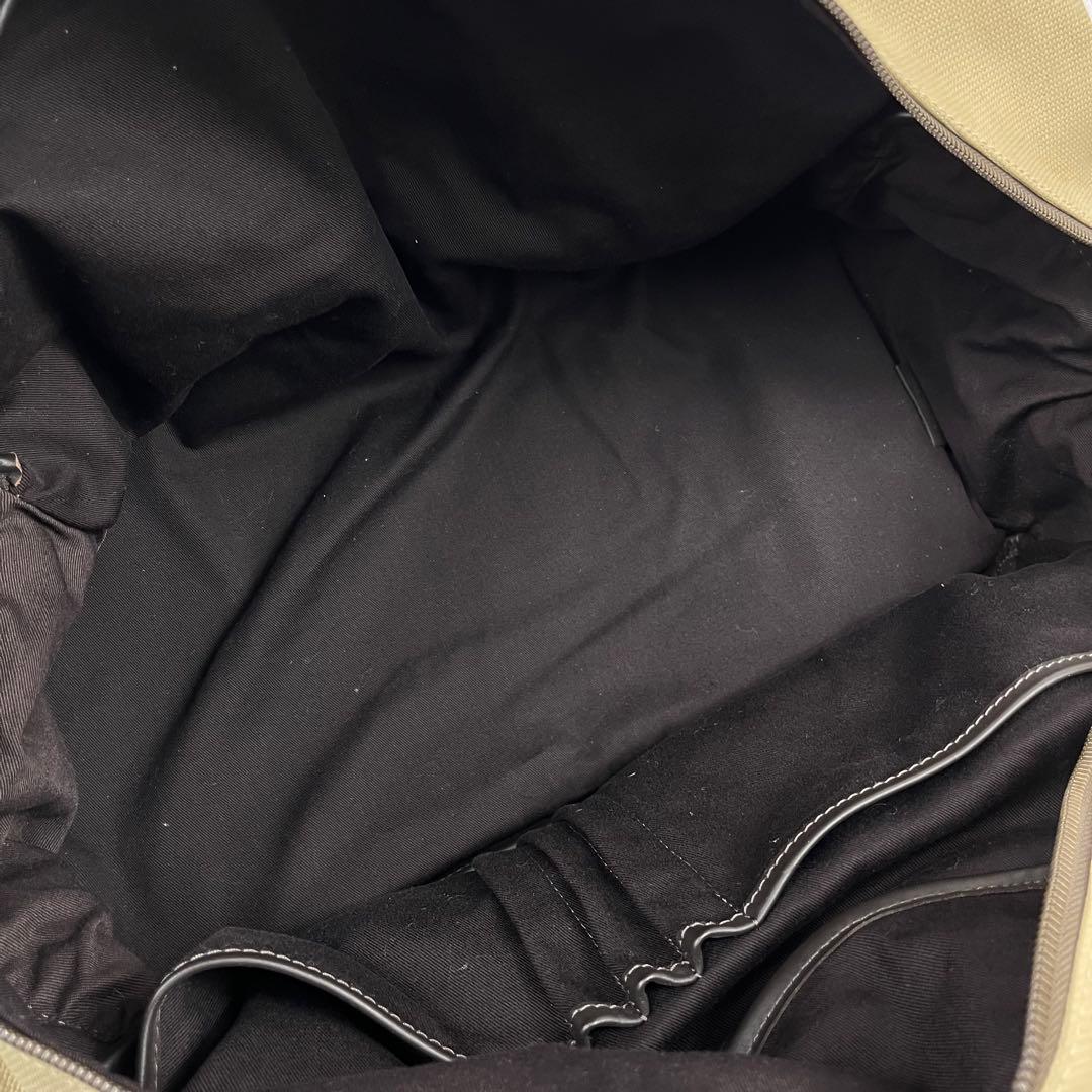 Dunhill ダンヒル　2way ボストンバッグ　キャンバス×レザー　大容量