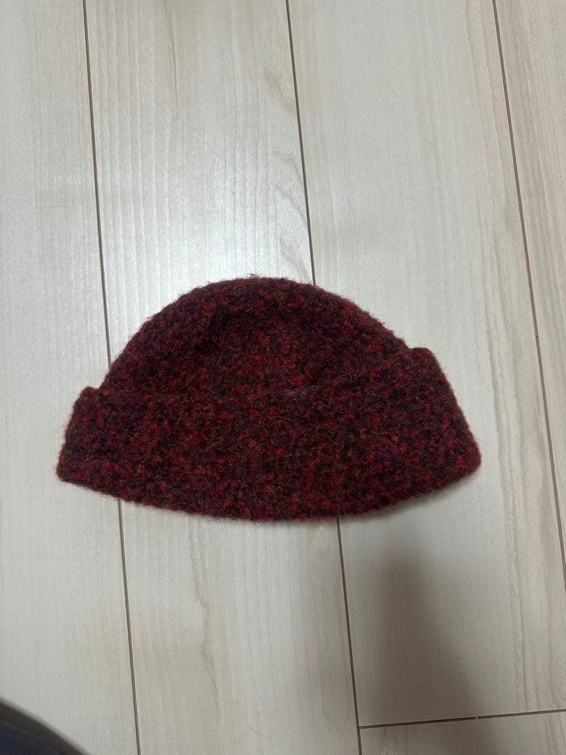 Sooty eazy beanie red Fuji君着用