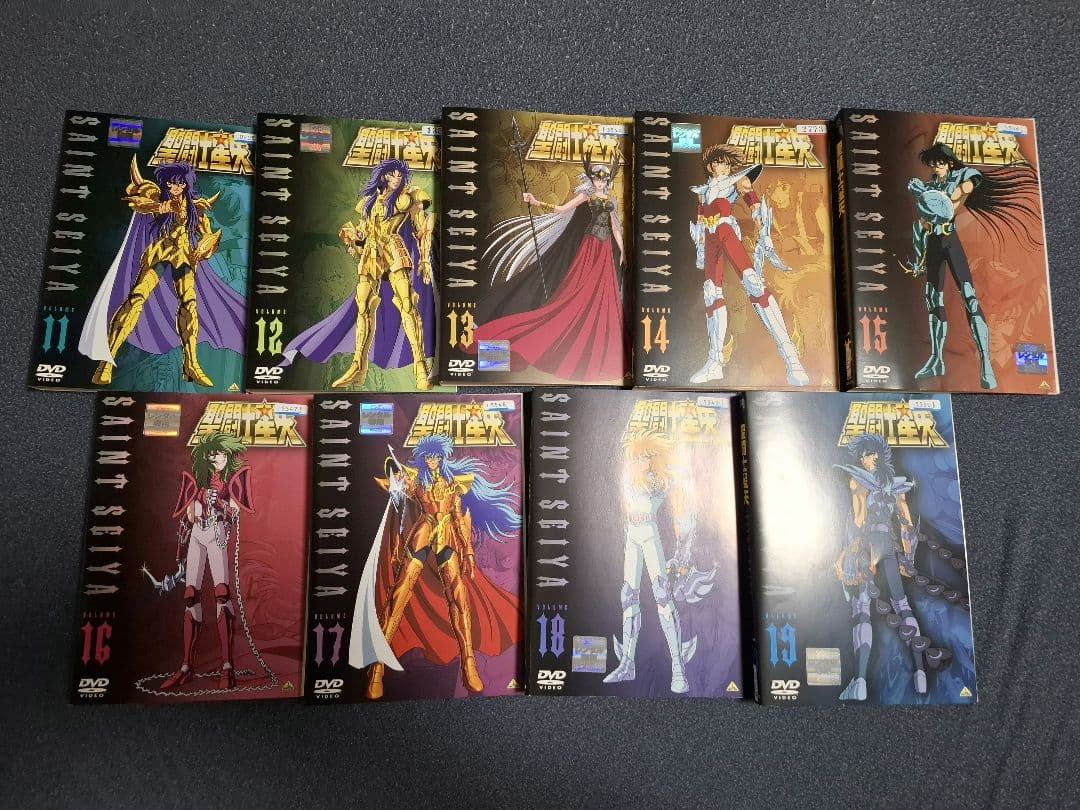 聖闘士星矢 レンタル落ちDVD 全19巻セット