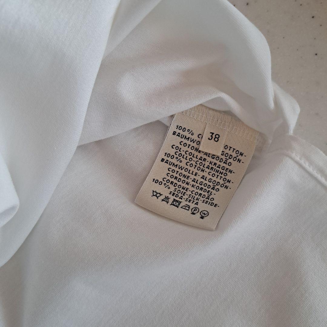 HERMÈS ホワイト Tシャツ ドローストリング付き