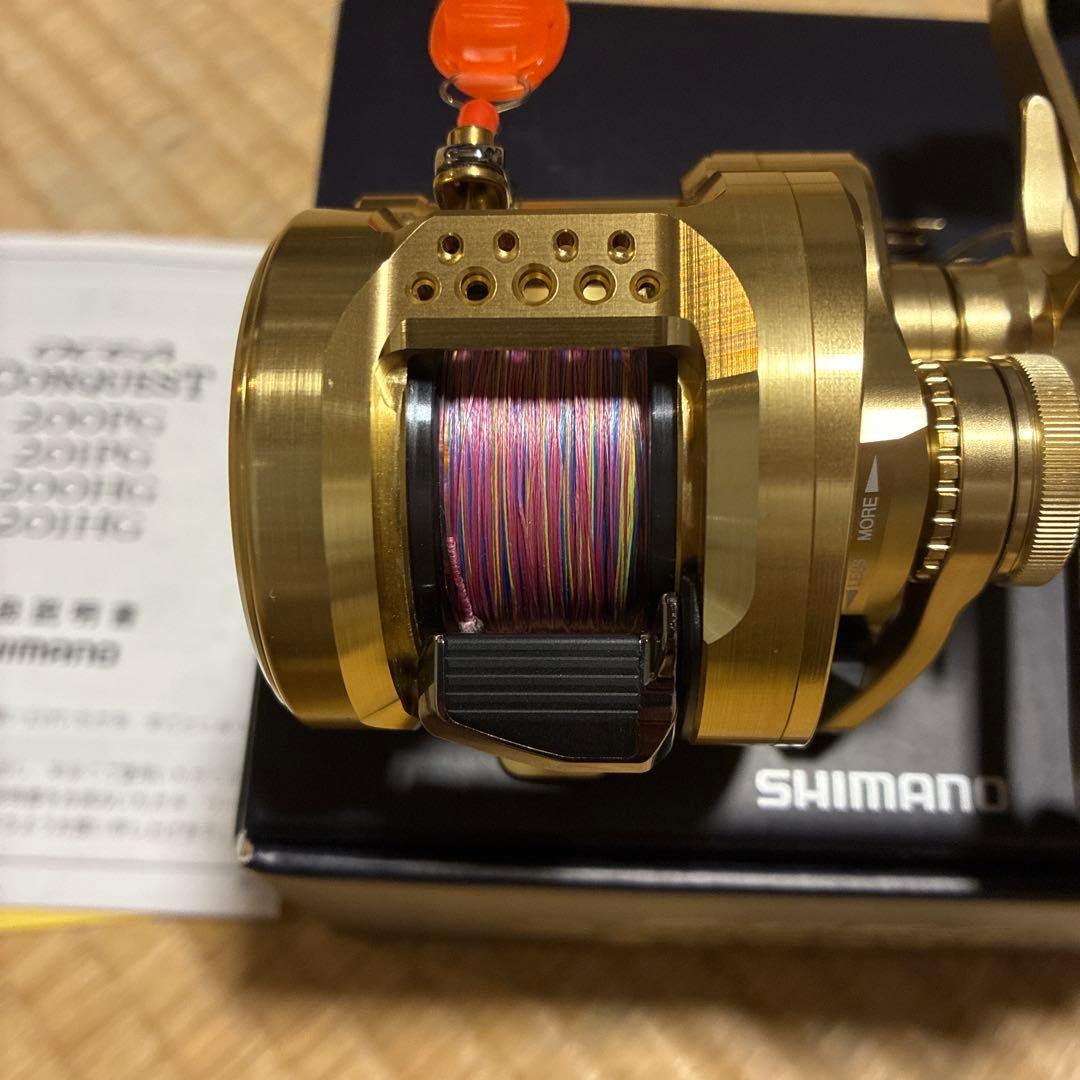 SHIMANO CONQUEST 200PG ベイトリール ゴールド