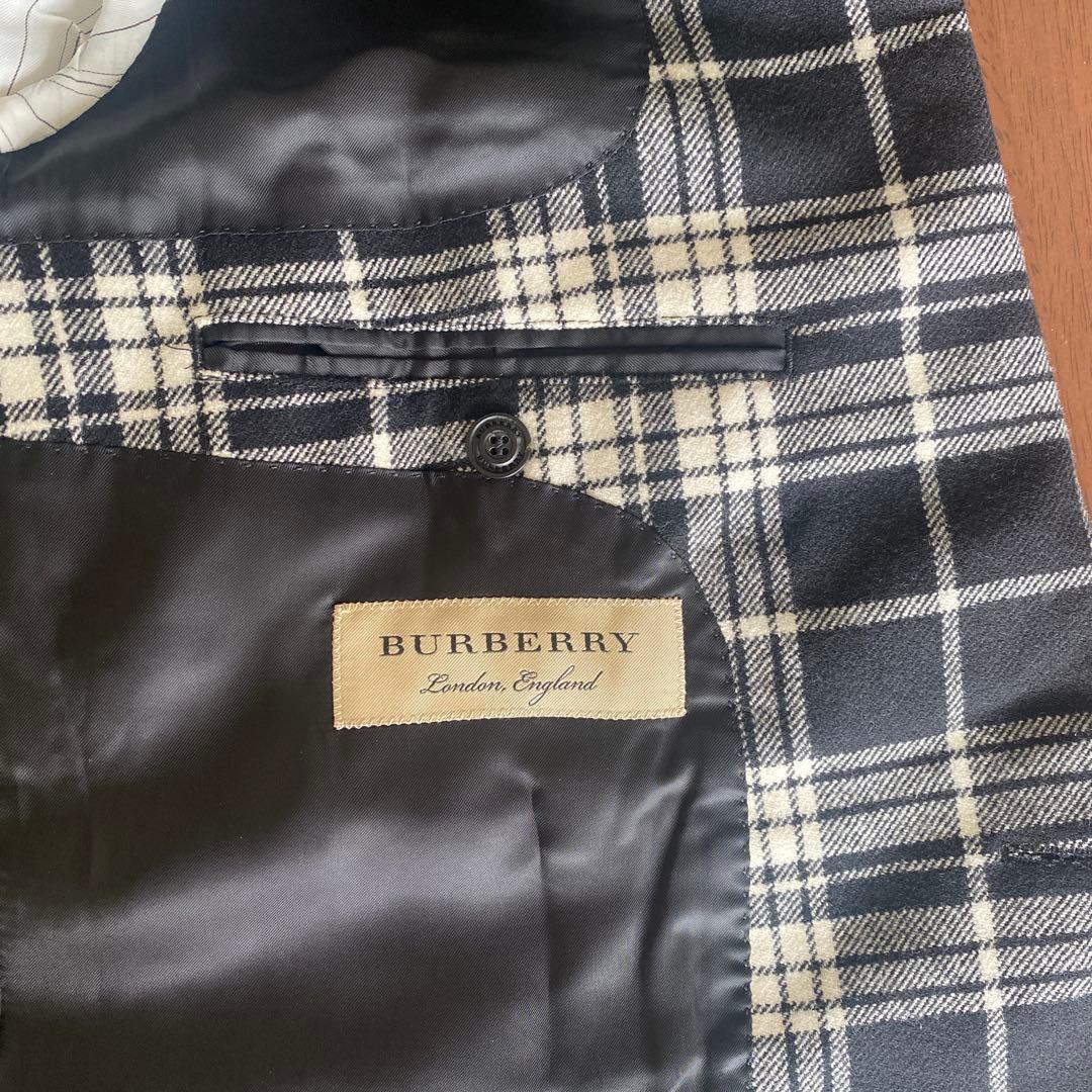【美品 】BURBERRY バーバリー ジャケット チェック カシミヤ100%