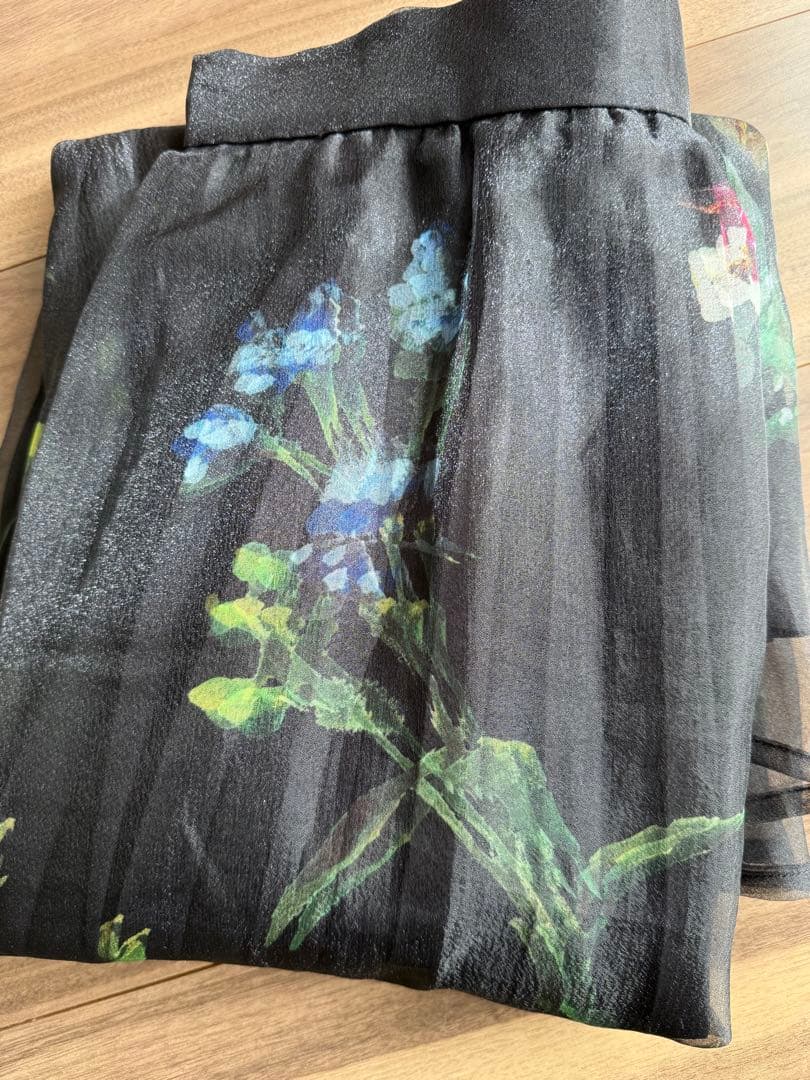 Ameri SOFIA ORGANZA LAYERED SKIRT Mブラック