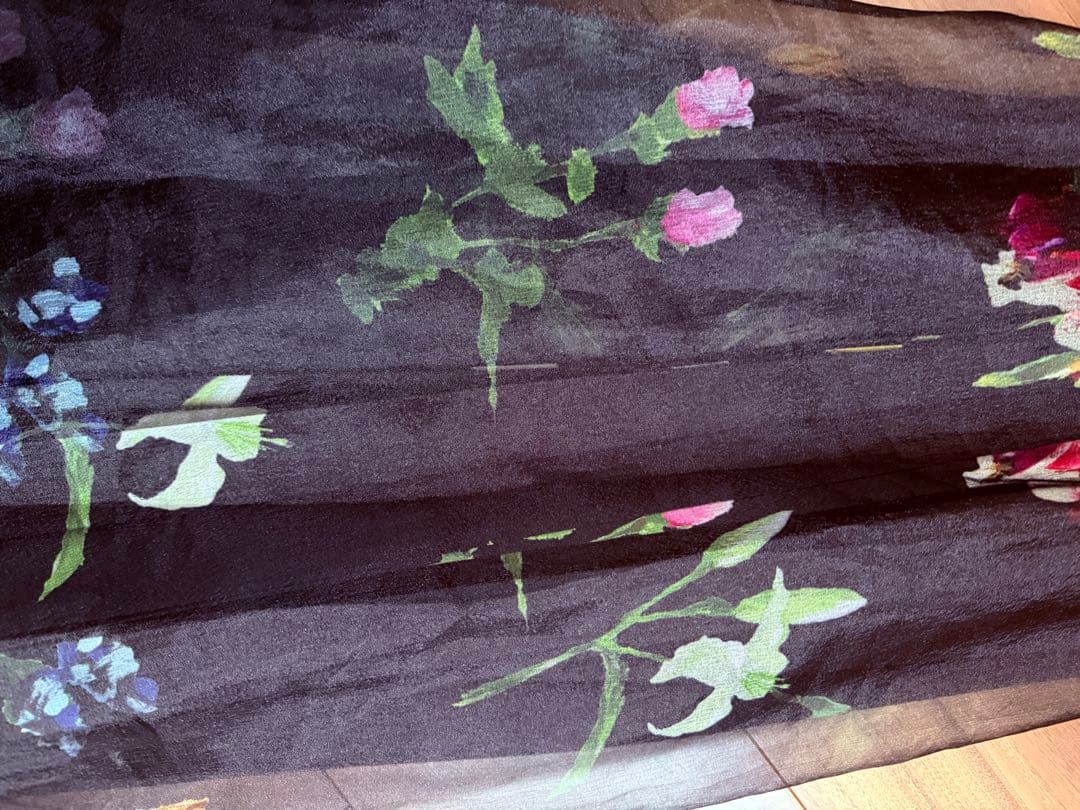 Ameri SOFIA ORGANZA LAYERED SKIRT Mブラック
