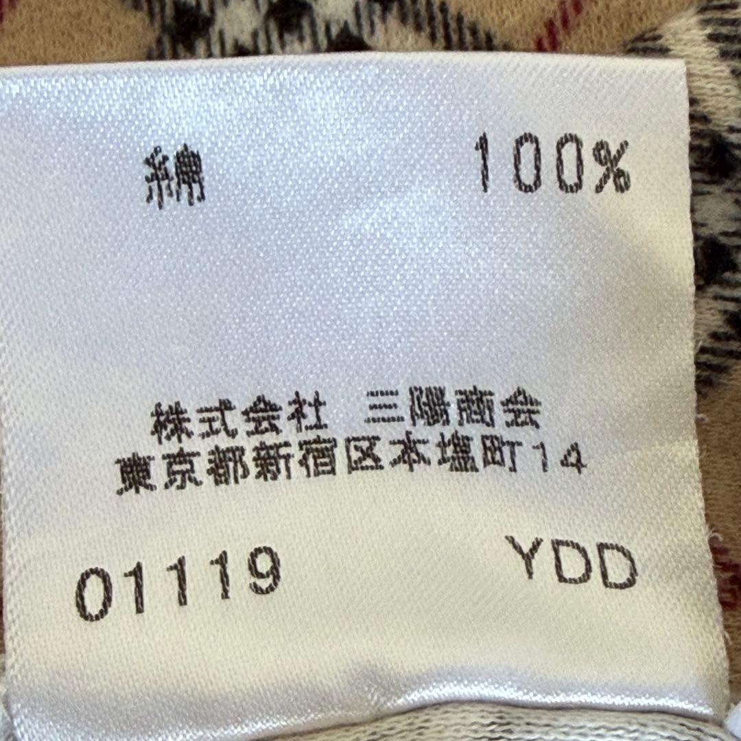 未使用級✨バーバリーロンドン　半袖カットソー　ノバチェック　ベージュ　L