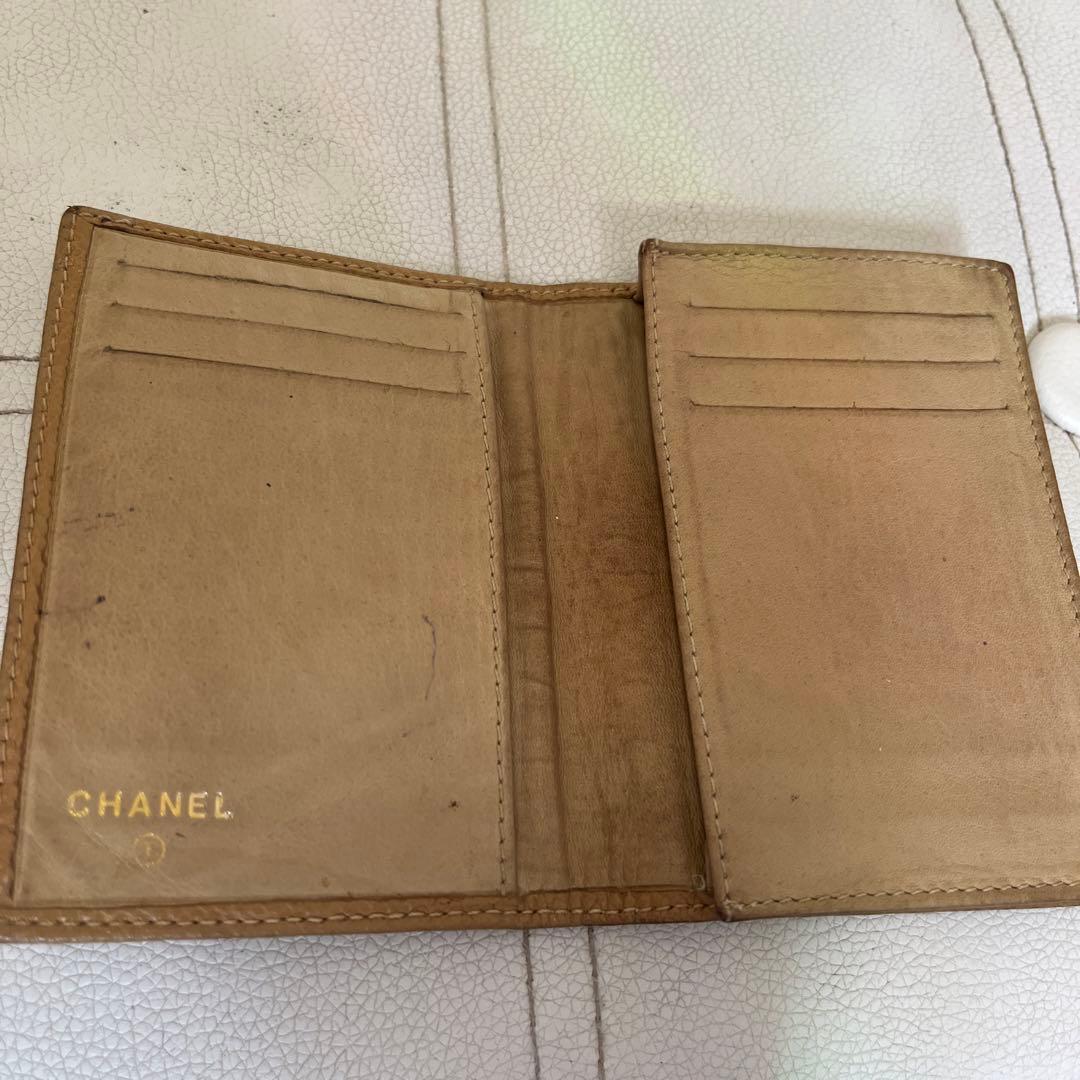 CHANEL シャネル　正規品　名刺入れ ベージュ レザー