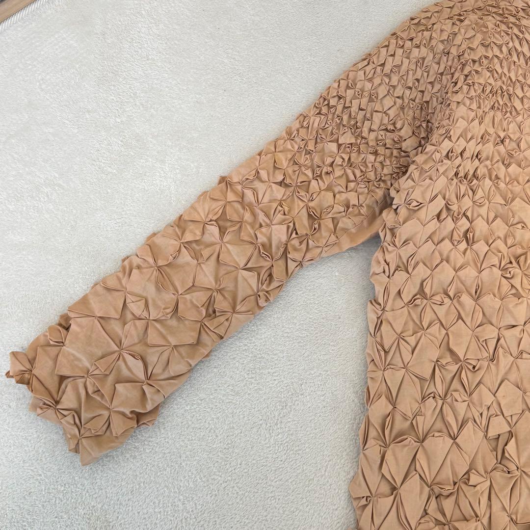 希少✨ISSEY MIYAKE ロング　立体プリーツ　コート　ハンドメイド