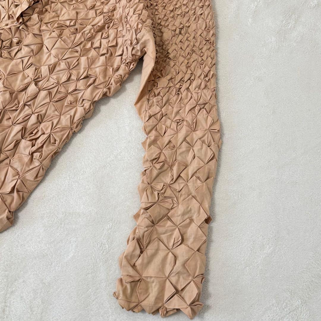 希少✨ISSEY MIYAKE ロング　立体プリーツ　コート　ハンドメイド