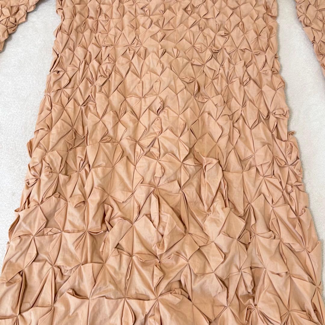 希少✨ISSEY MIYAKE ロング　立体プリーツ　コート　ハンドメイド