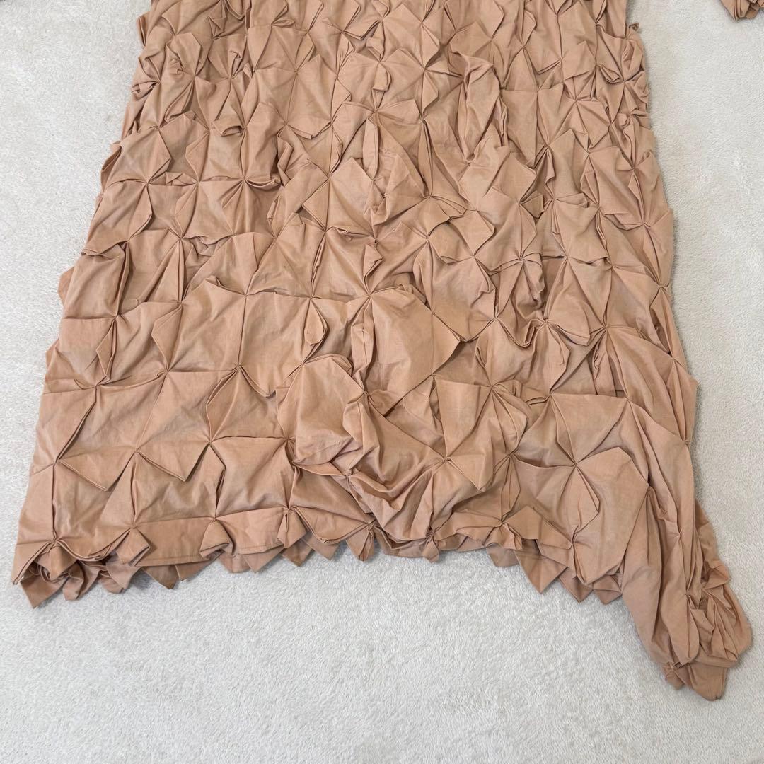 希少✨ISSEY MIYAKE ロング　立体プリーツ　コート　ハンドメイド