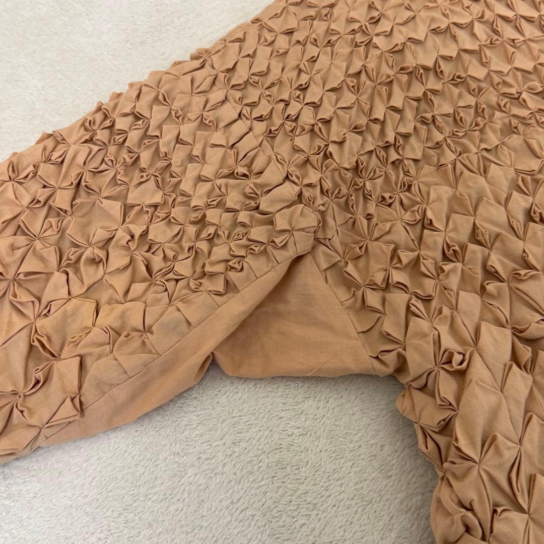希少✨ISSEY MIYAKE ロング　立体プリーツ　コート　ハンドメイド