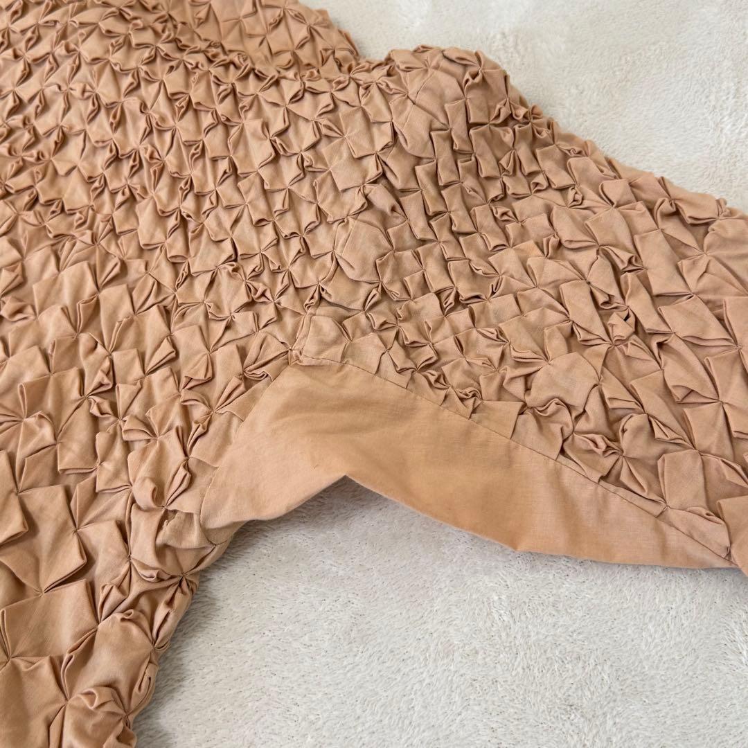 希少✨ISSEY MIYAKE ロング　立体プリーツ　コート　ハンドメイド