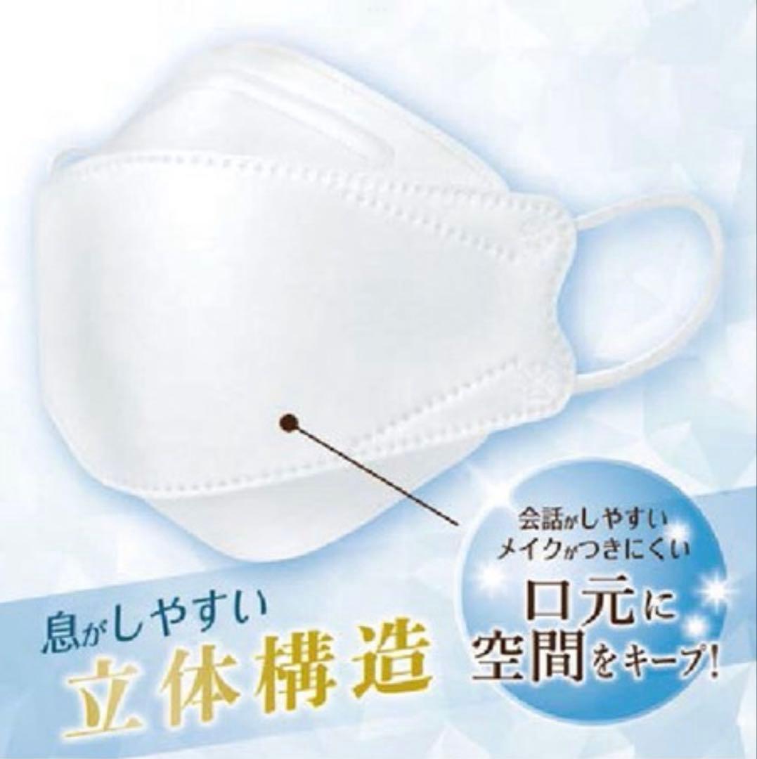 4層立体マスク 30枚個包装　ホワイト【48箱】