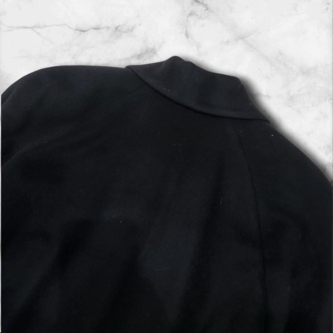 マ*ィ様 PURE CASHMERE 100% ロングコート ブラック 高級素材