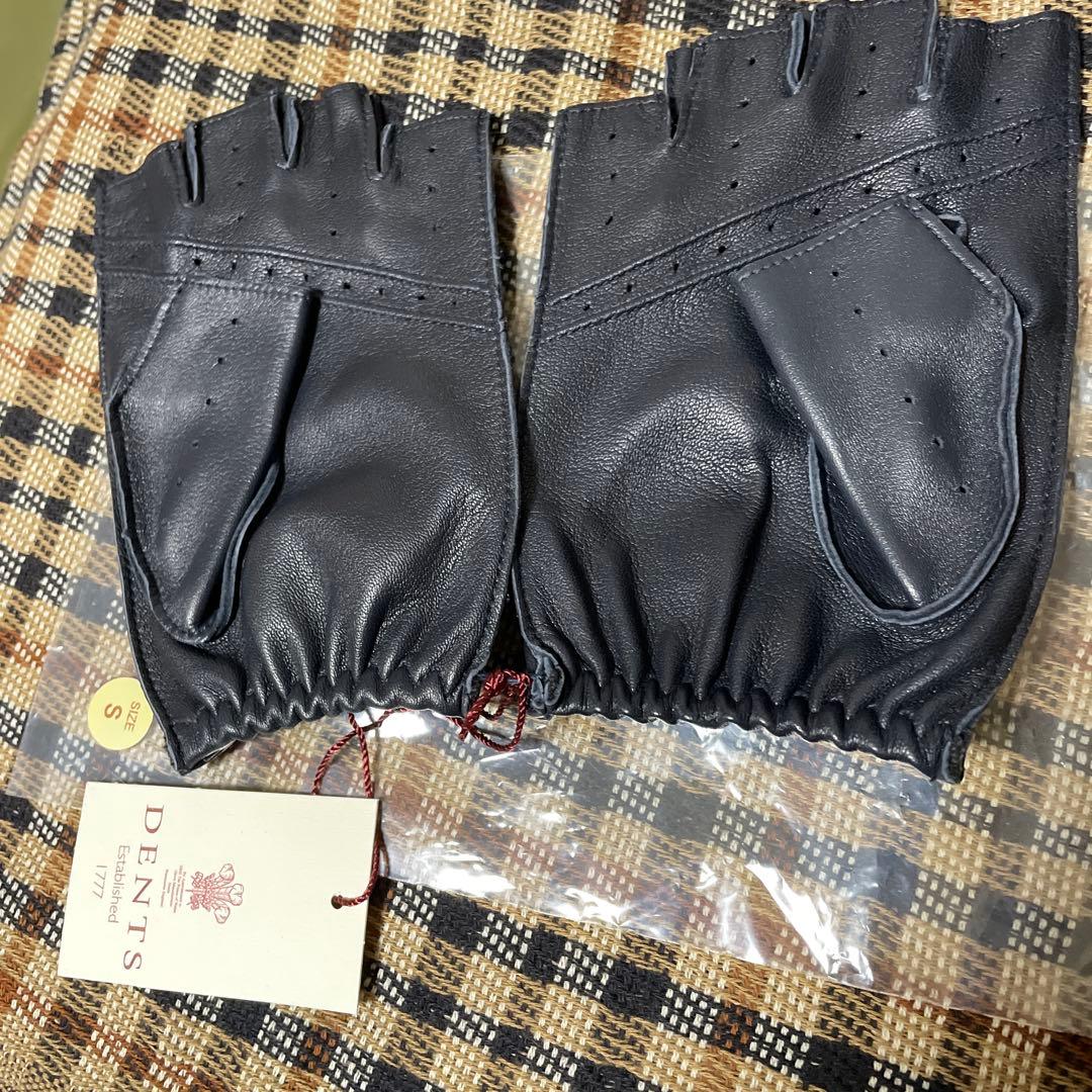【英国老舗】新品/ DENTS 羊革手袋 サイズS ダークブラウン