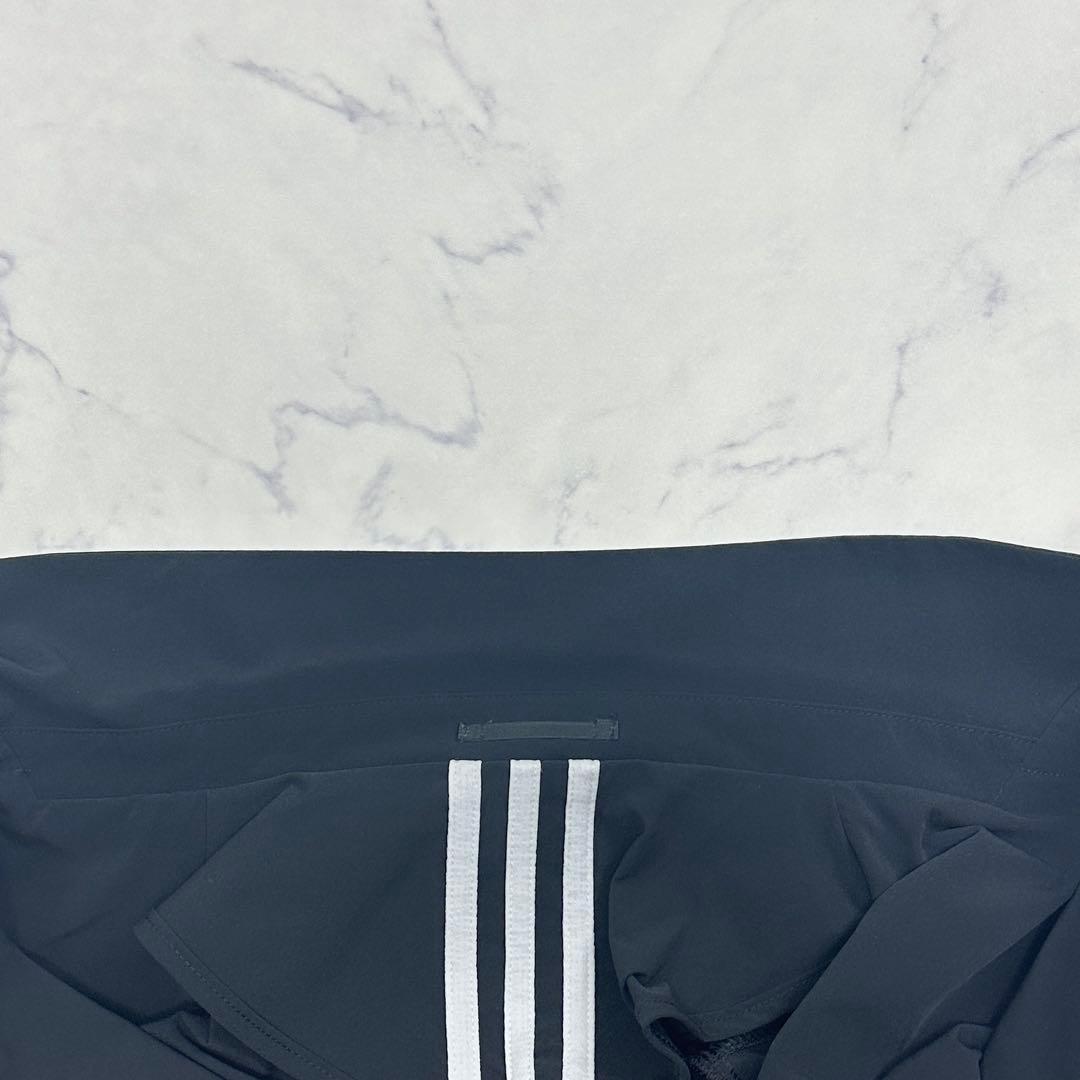 希少 2XL【adidas】ストレッチ テーラードジャケット 洗える ブラック