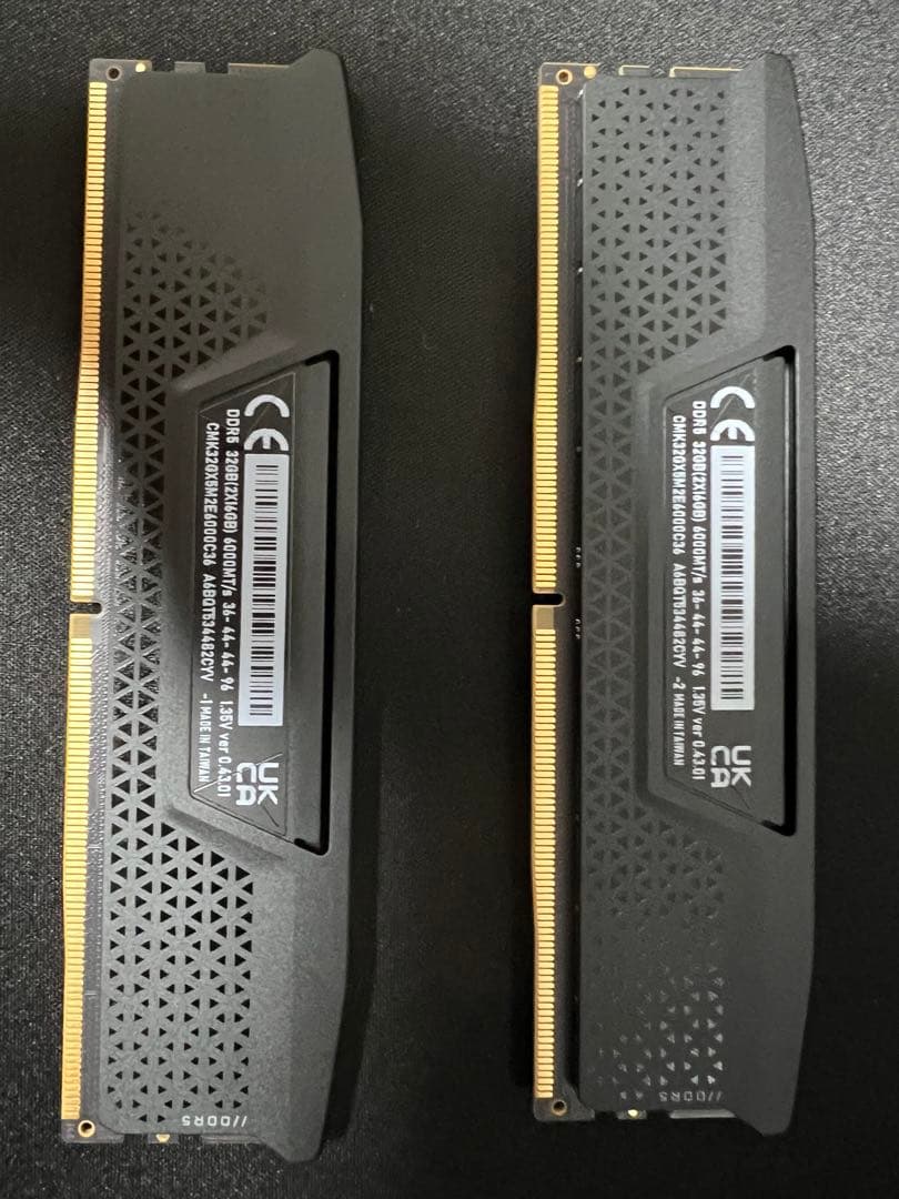 [動作確認済]CorsairDDR5-6000MHz 32GB (16GBx