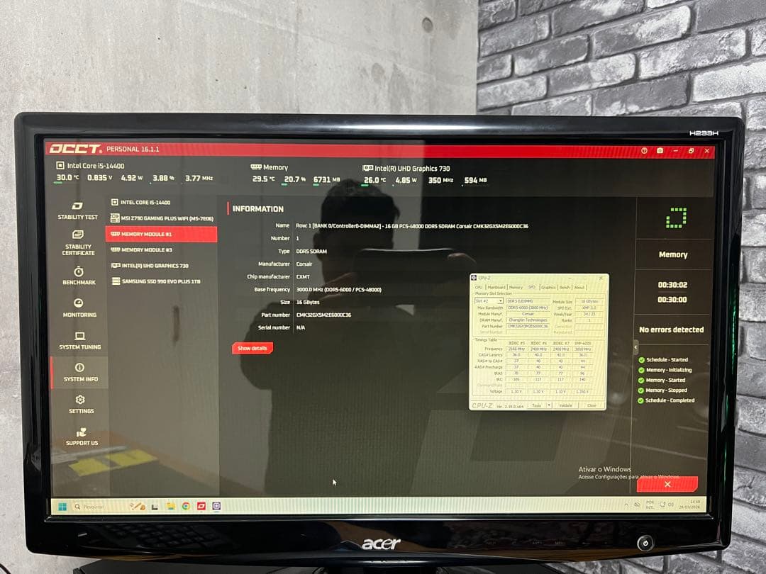 [動作確認済]CorsairDDR5-6000MHz 32GB (16GBx