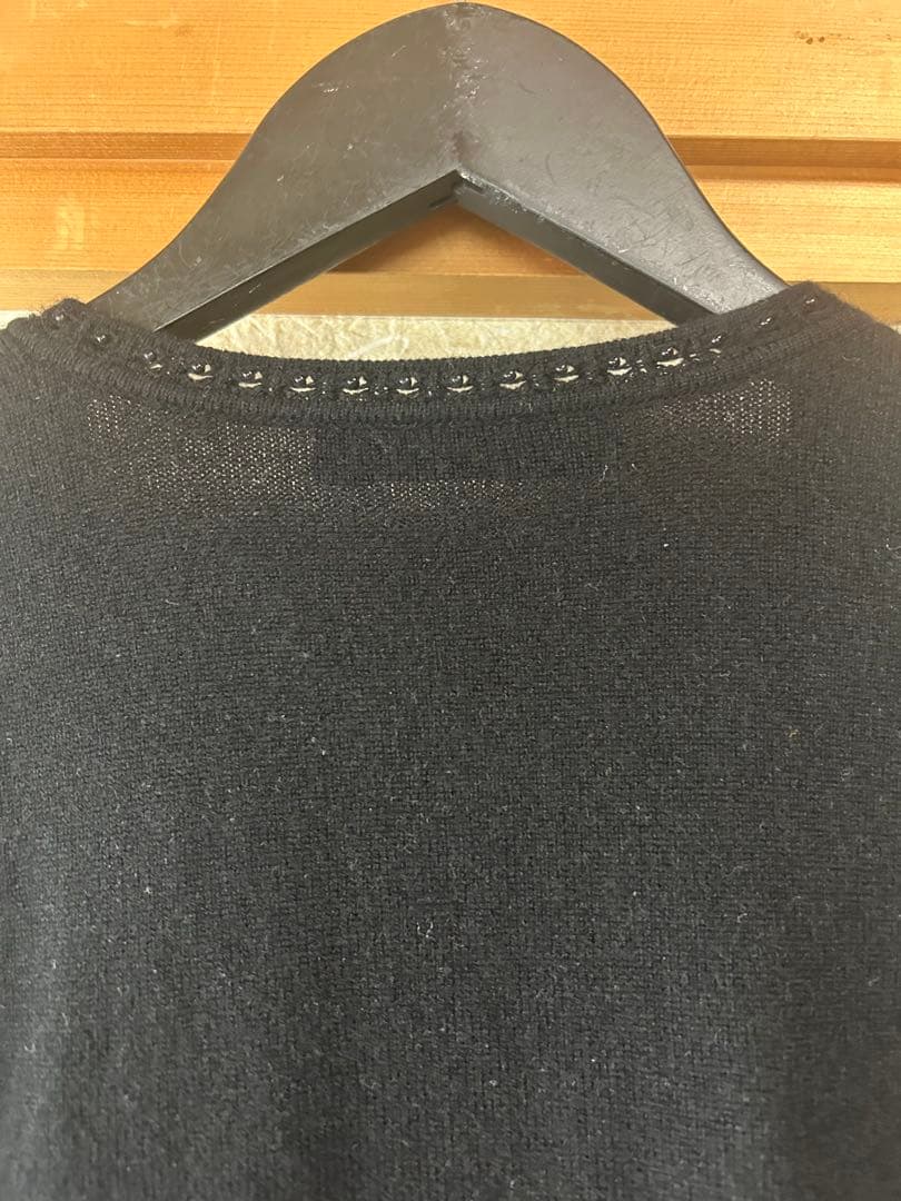 【美品】LEONARD レオナール　花柄ニットカーディガン