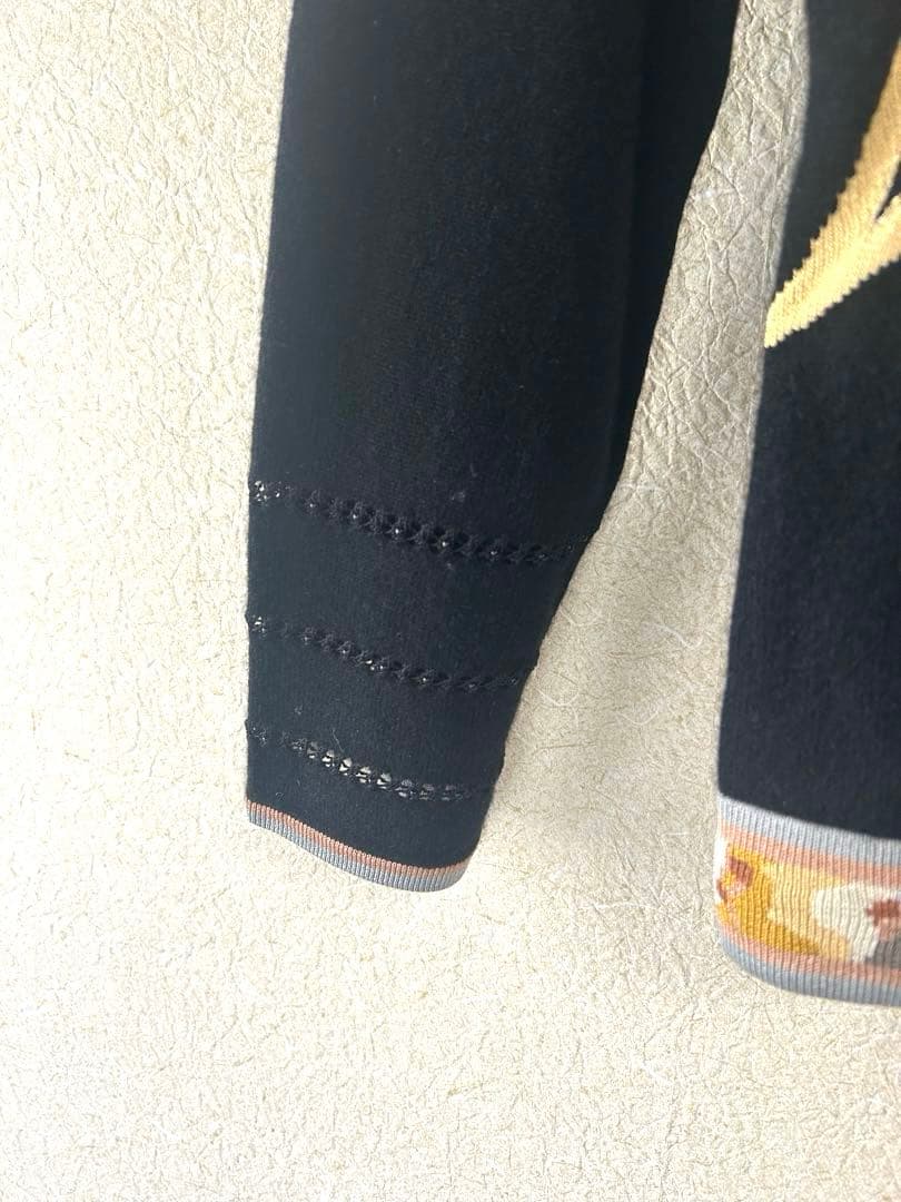 【美品】LEONARD レオナール　花柄ニットカーディガン