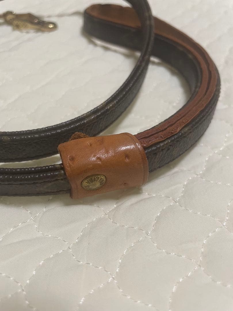 Louis Vuitton ブラウンレザー ドッグリード