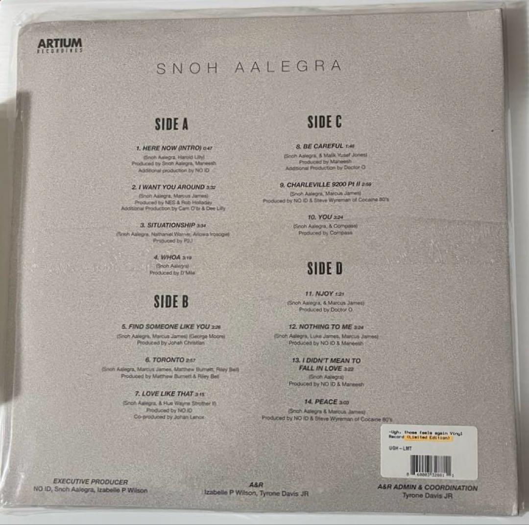 Snoh Aalegra / Ugh,those feels again限定盤
