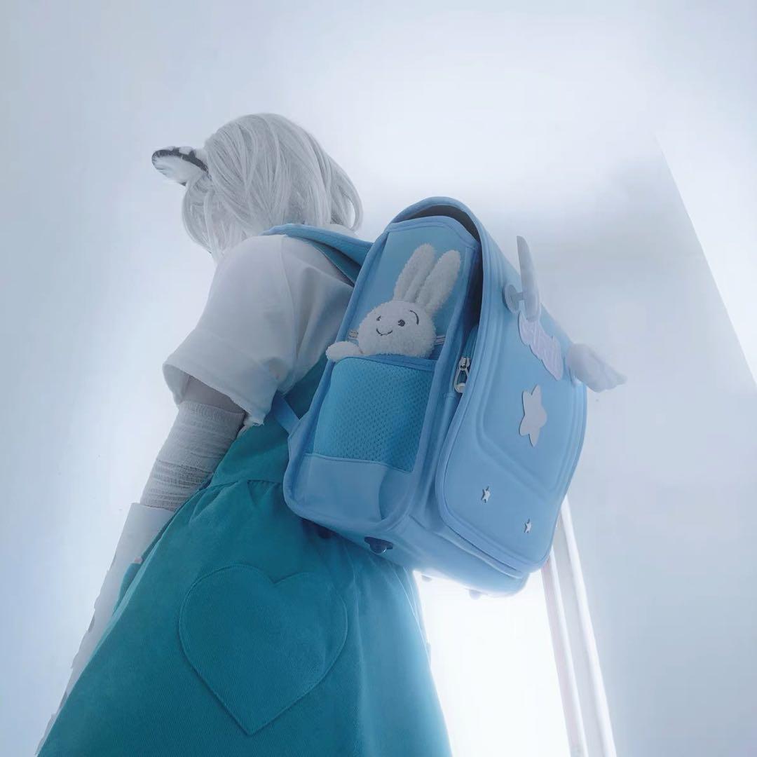 ♡ 天使の羽 ランドセル風サブカルリュック 大 light blue ♡