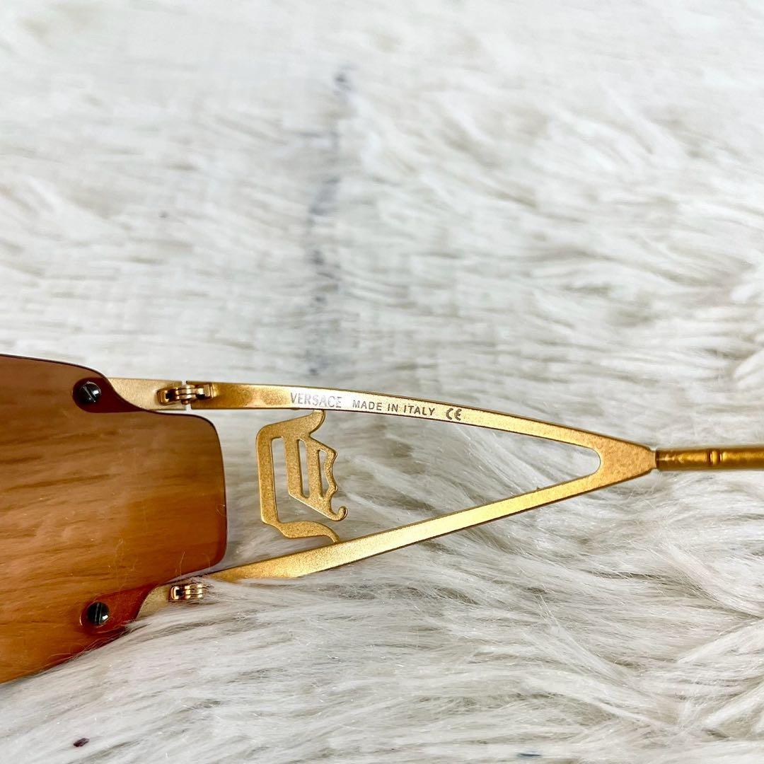 美品　VERSACE　ヴェルサーチ　サングラス　MOS2019　ブラウンレンズ