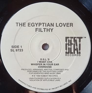 洋楽 EGYPTIAN LOVER/FILTHY (US LP)
