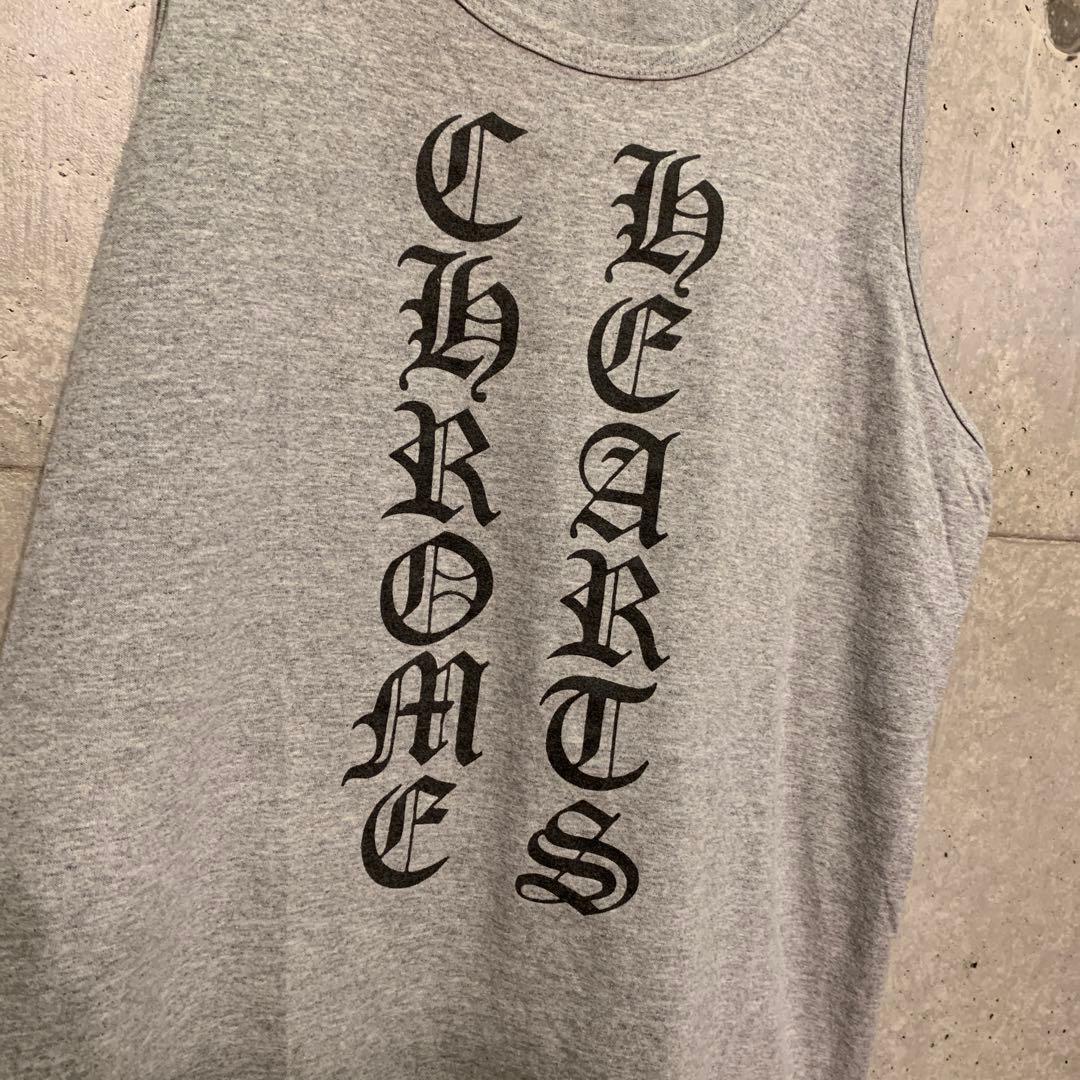 ヴィンテージ　CHROMEHEARTS クロムハーツ　タンクトップ　L グレー