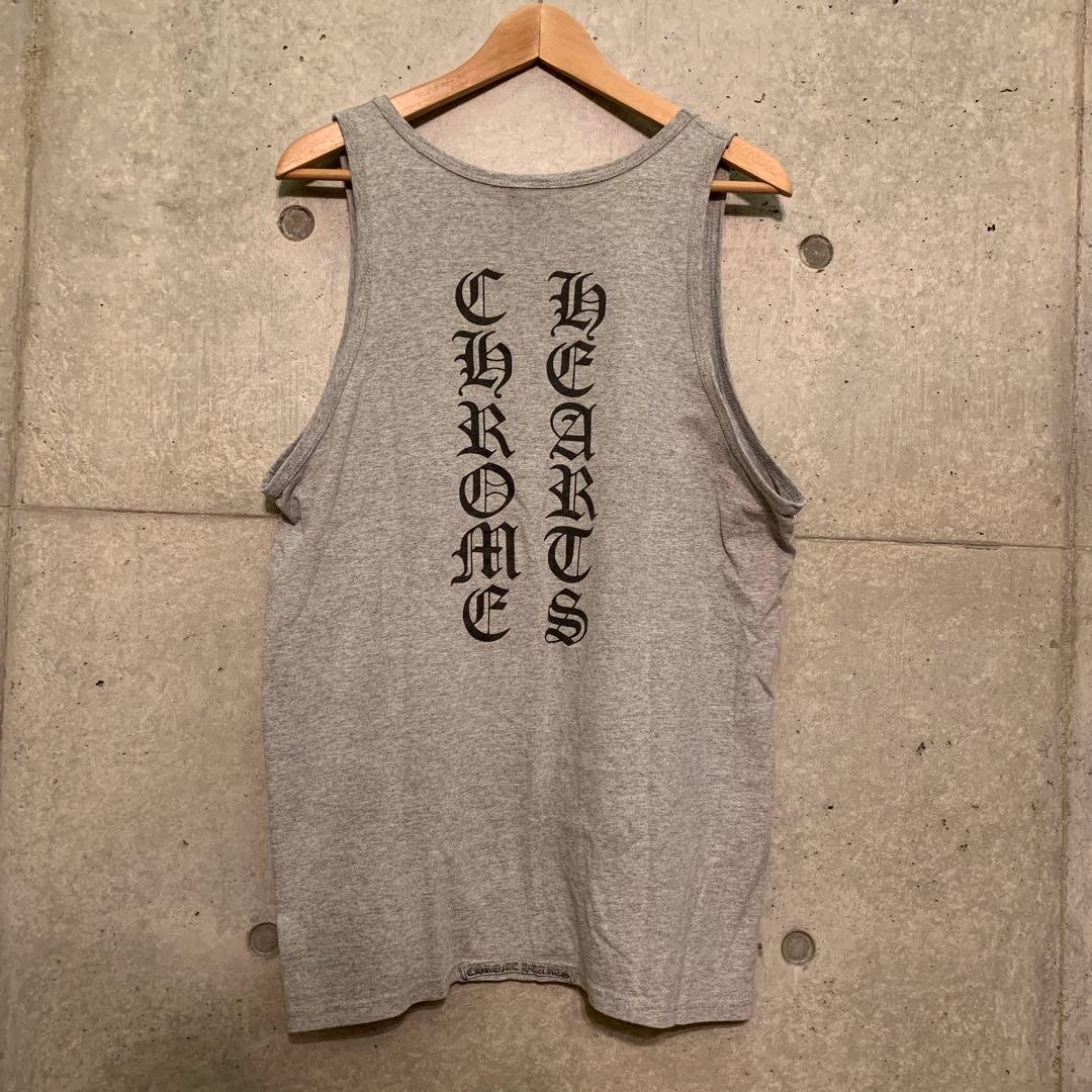 ヴィンテージ　CHROMEHEARTS クロムハーツ　タンクトップ　L グレー