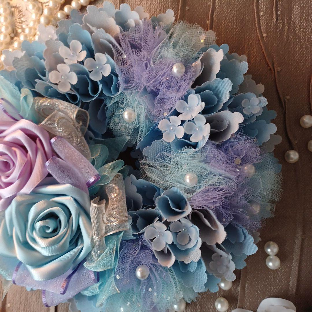 ＊588.589.590＊~＊ミッケ＊~布リース　紫陽花リース