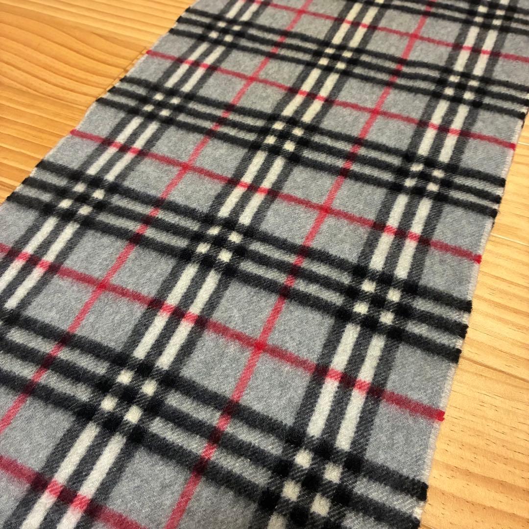 BURBERRY LONDON マフラー ノバチェック カシミヤ100% 英国製