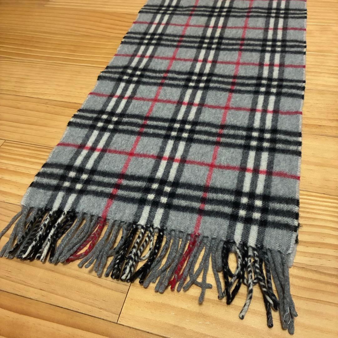 BURBERRY LONDON マフラー ノバチェック カシミヤ100% 英国製