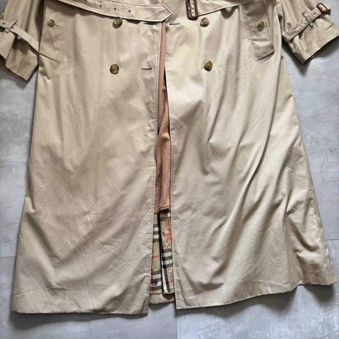 極上　80s Burberry バーバリー　トレンチコート　ベージュ　3点完品
