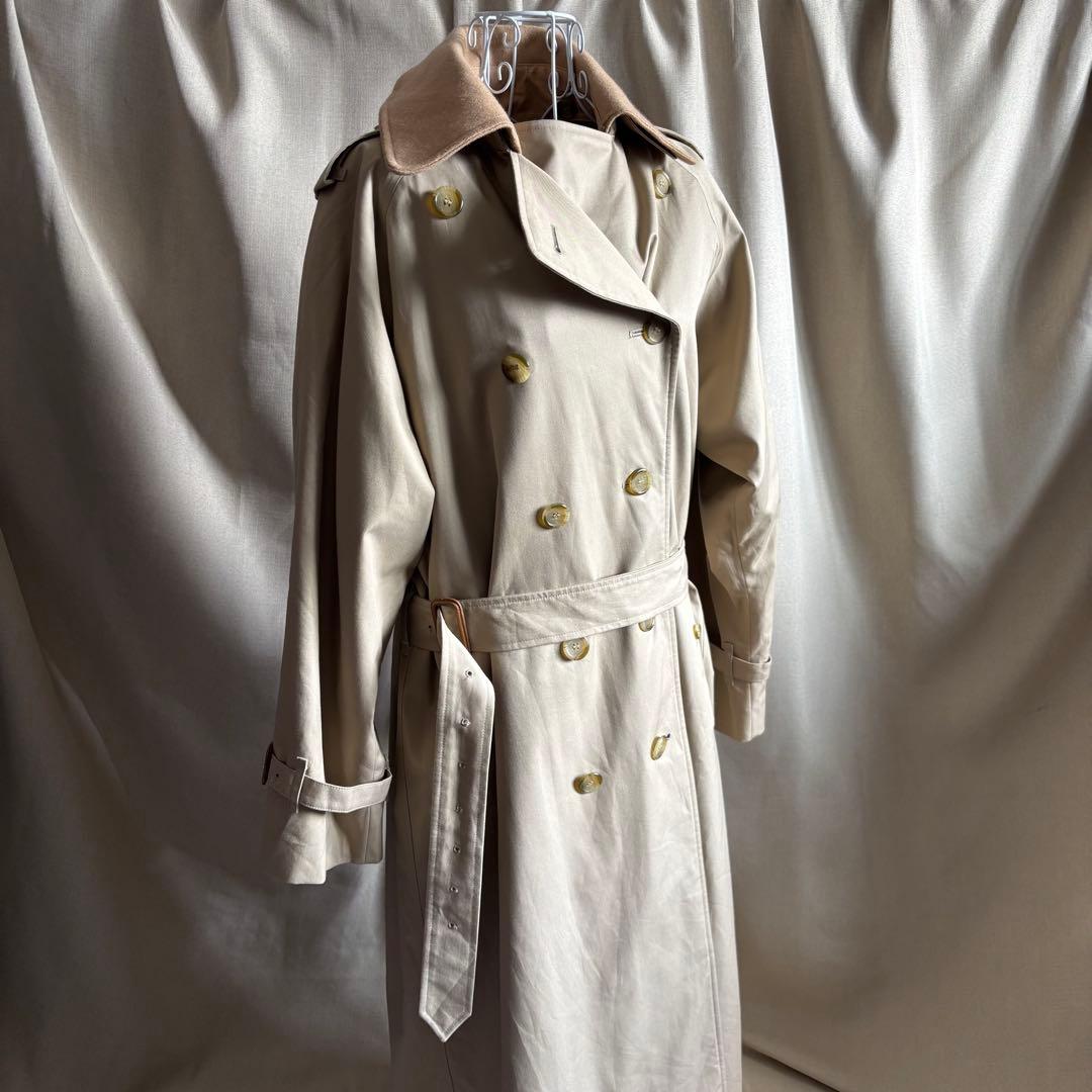 極上　80s Burberry バーバリー　トレンチコート　ベージュ　3点完品