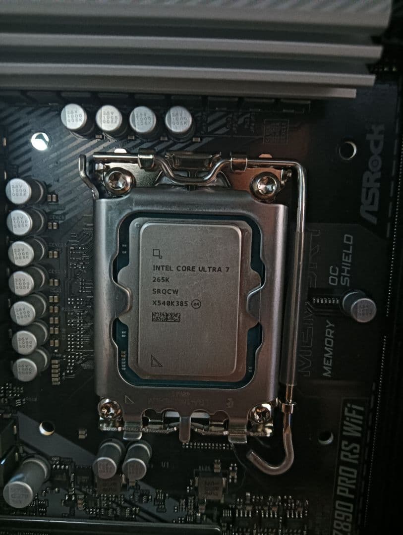 Intel Core Ultra 7 265K+マザー+32GBメモリ