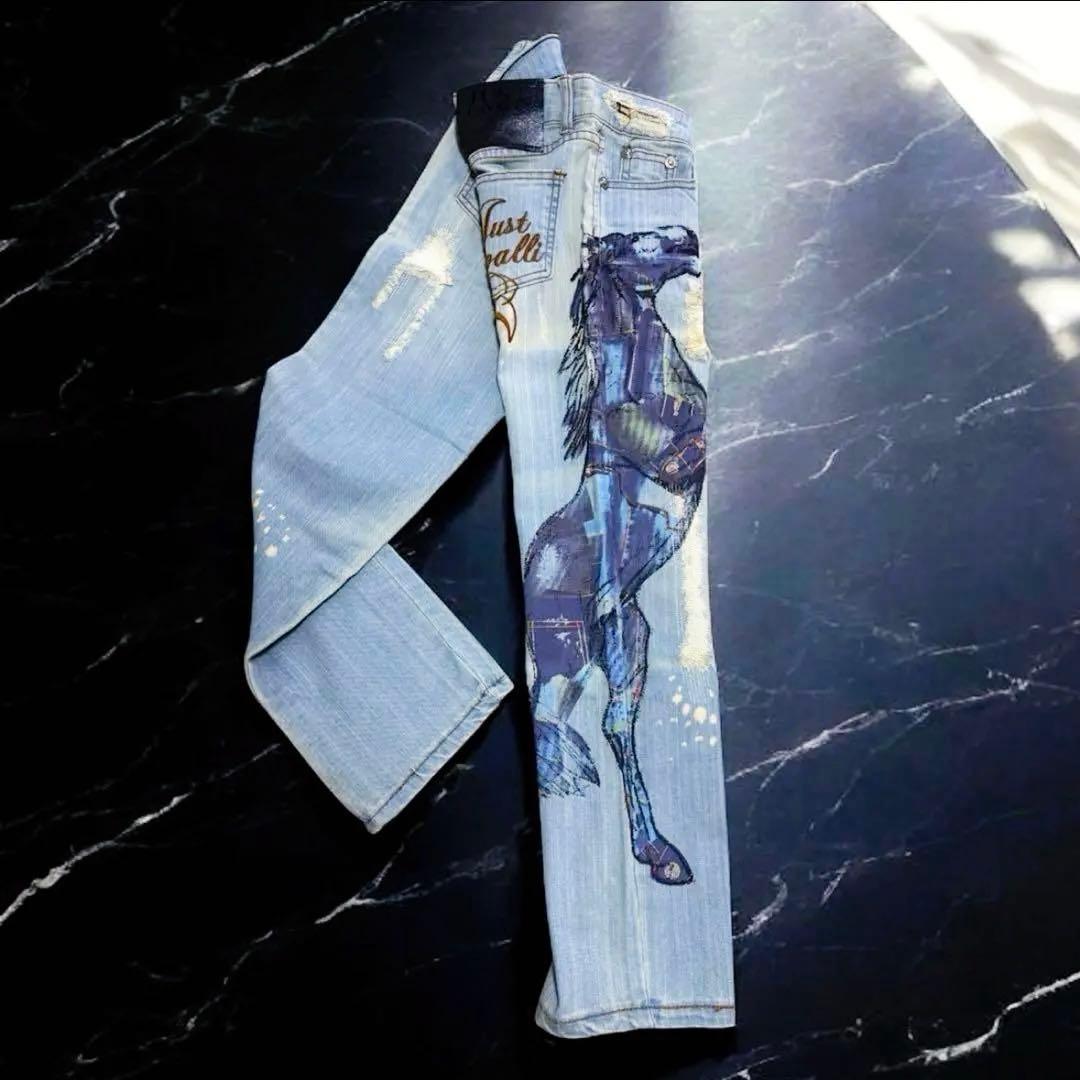 JUSTCAVALLI ジャストカヴァリ デニム horse 馬