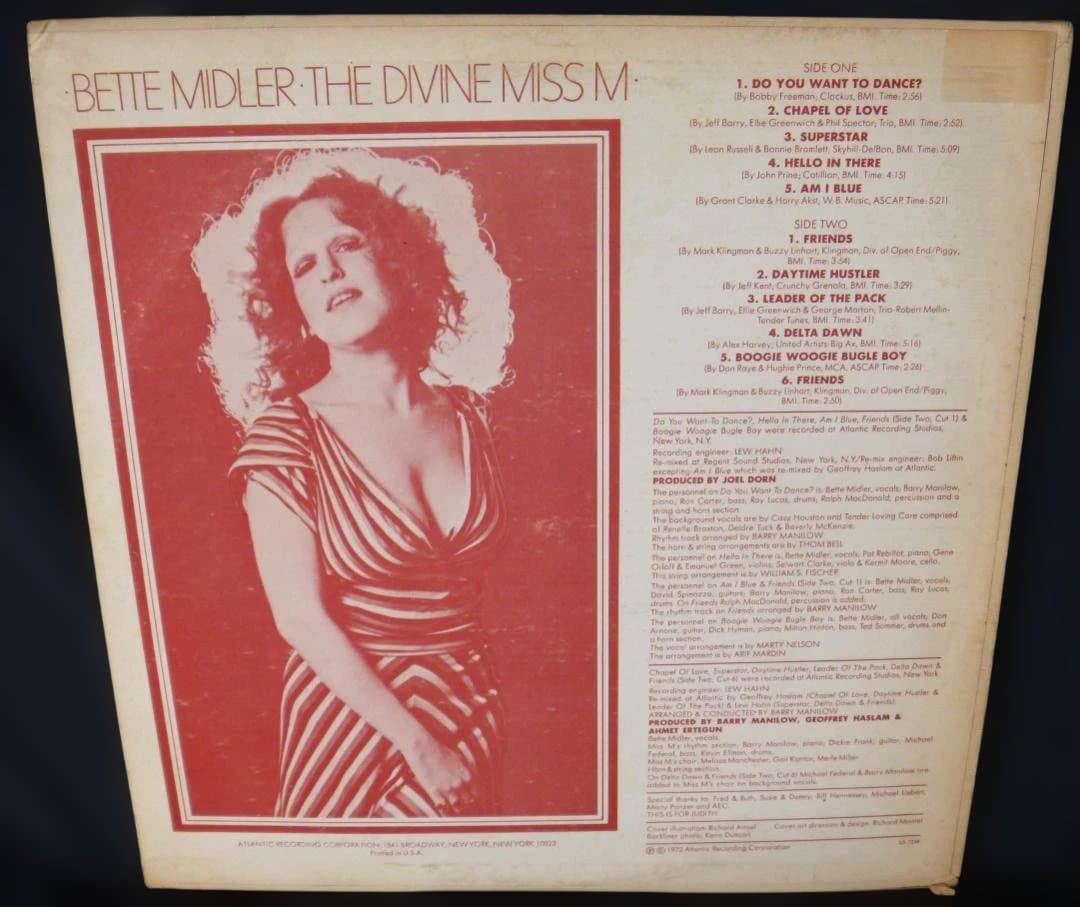 USオリジナル　Bette Midler - The Divine Miss M