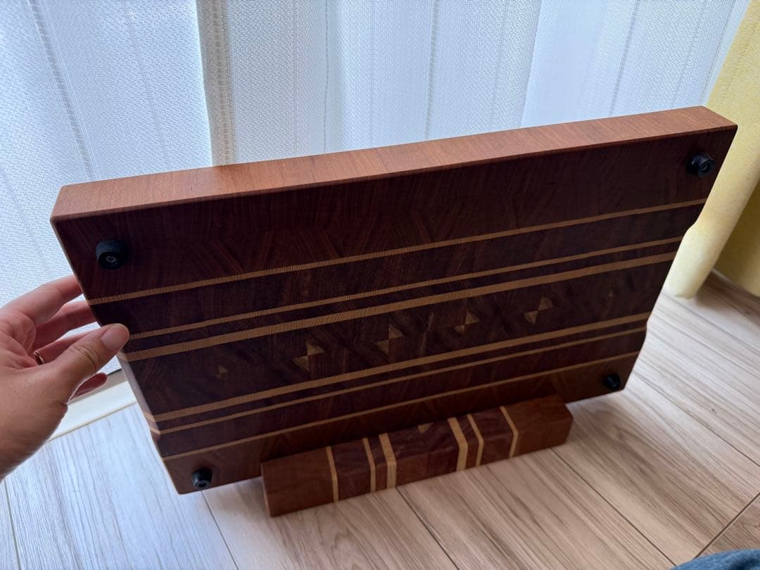 未使用品　エンドグレインカッティングボード　木製大型まな板