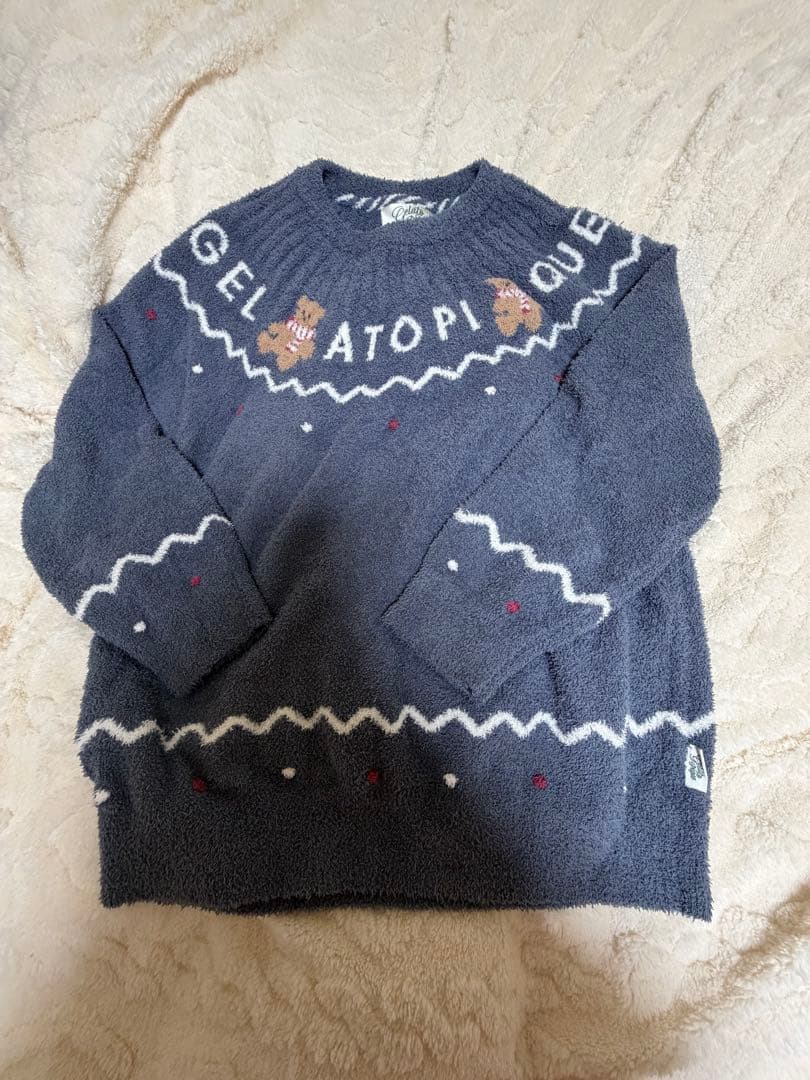 ジェラピケ HOLIDAYノルディックプルオーバーロングパンツセット
