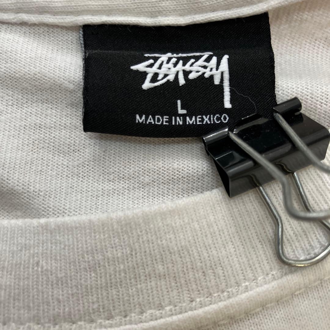 ステューシーSTUSSY×CPFM 限定コラボ ラスタ プリントTシャツ 白 L
