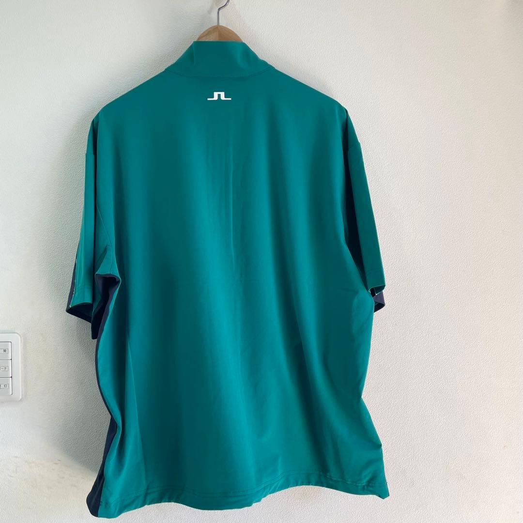 新品　J.LINDEBERG 半袖ハーフジップウィンドーブレーカー メンズL