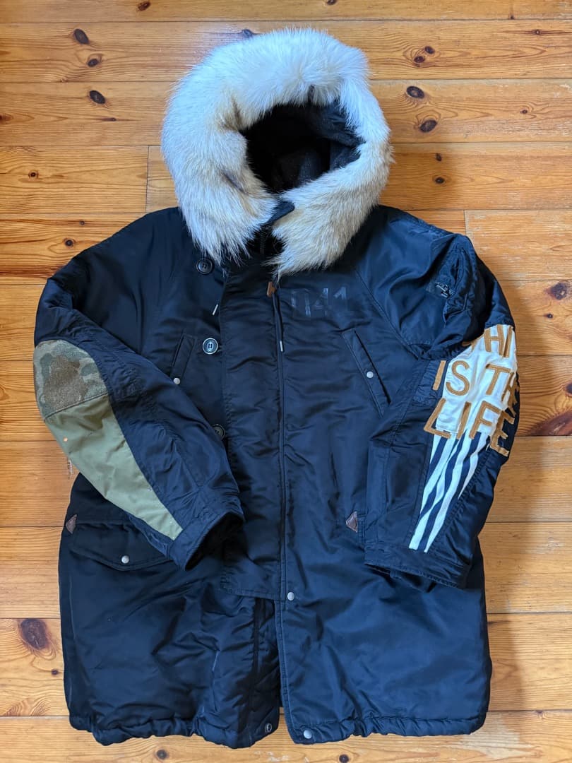 ほぼ新品 visvim VALDEZ COAT COLLAGE(泥染)