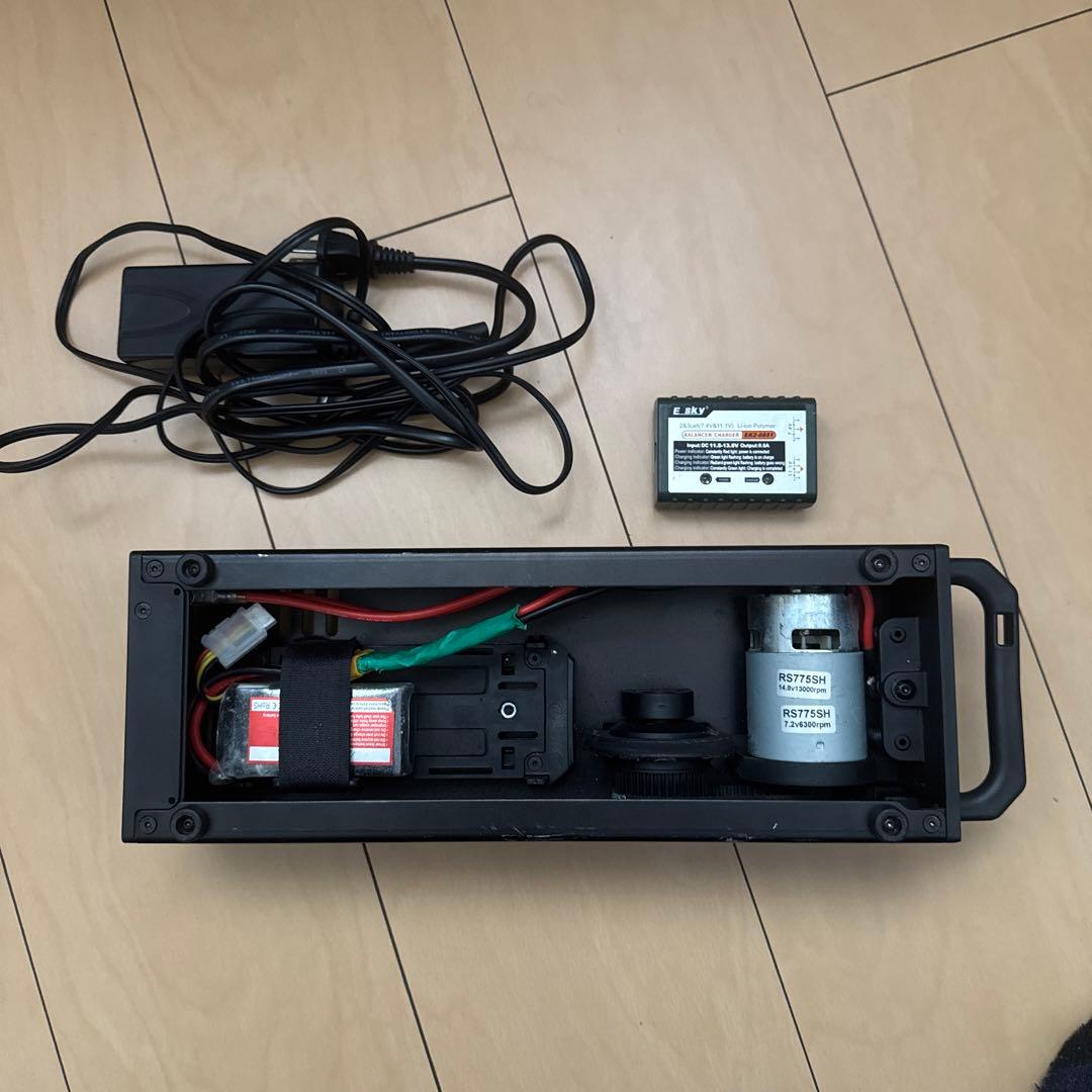 スターターボックス（黒）とスイッチ機能1/10～1/8スケールのR/Cエンジン用
