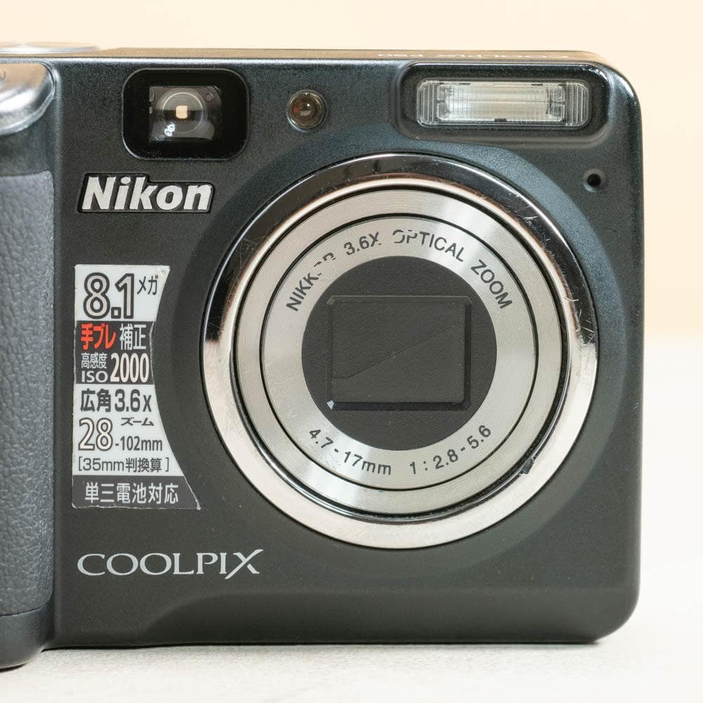 【訳アリ】Nikon COOLPIX P50 ブラック スマホ転送OK　単3電池